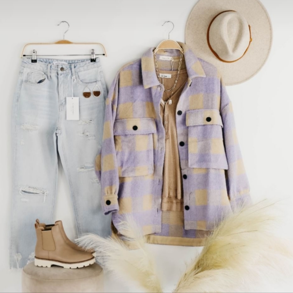 Plaid shacket